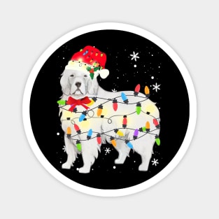 Great Pyrenees Dog Christmas Light Xmas Mom Dad Magnet